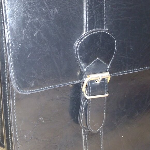 Men or Women's Leather Brief Case by Italian designer Salvi - Picture 9 of 13